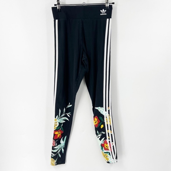 ✅ Adidas Women's 3 Stripe HER Studio Floral Leggings Pants Tights Size SMALL - Picture 2 of 8